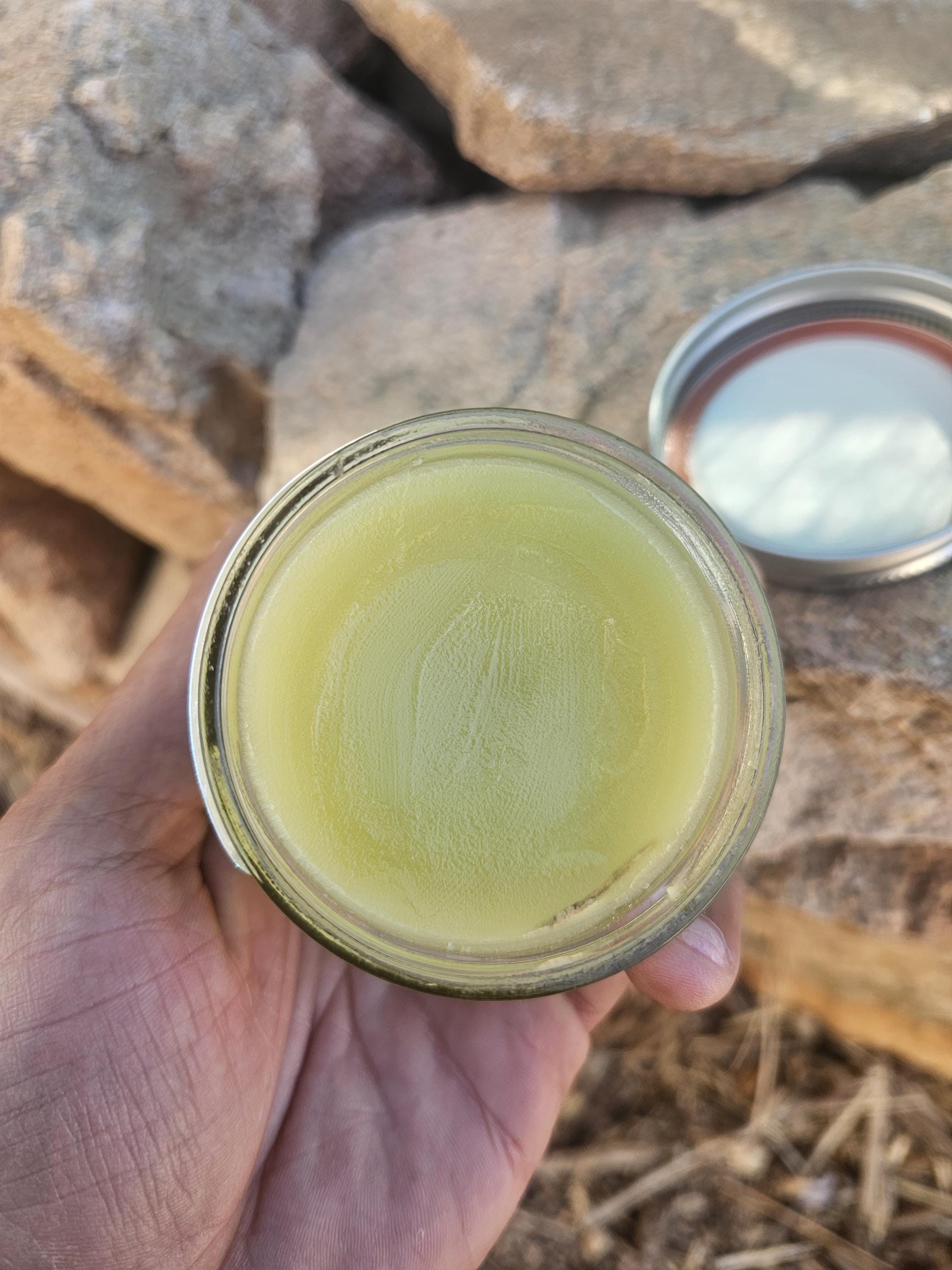 Mojave Gold - Creosote Bush & White bursage Balm/Salve; Small Mason Jar