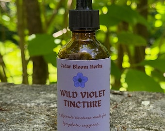 Wild Violet Tincture | Alcohol-Free Glycerite 2oz