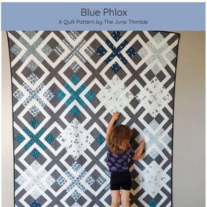 Blue Phlox PAPER quilt pattern