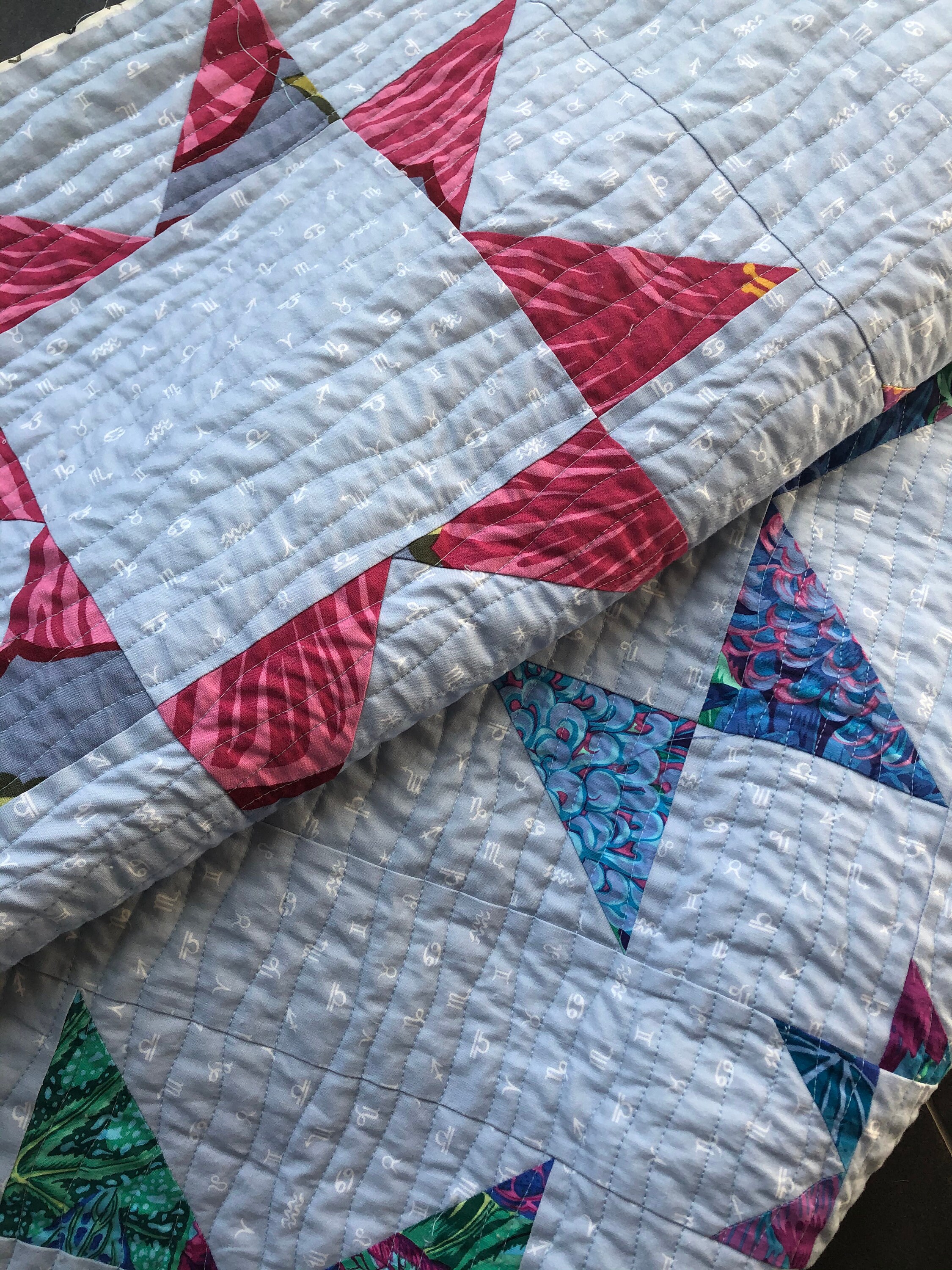 鋸歯状星型キルトパターン - Etsy 日本