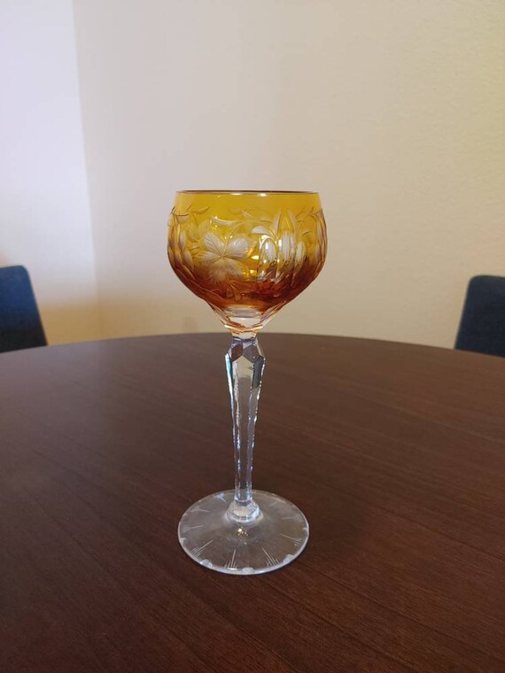 Crystal Wine Glass Echt Bleikristall CRYSTAL Wine Glass Cut. Etsy