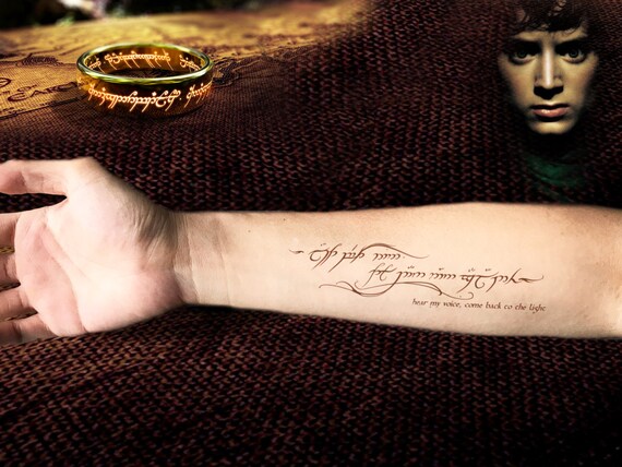 Temporäres Tattoo Herr Der Ringe Herr Der Ringe Zitate Etsy