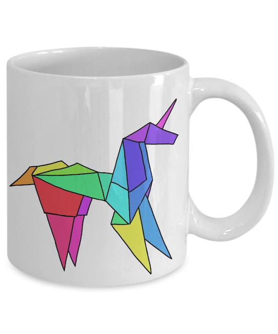 3d Origami Unicorn Unicorn Mug Blade Runner Art 2049 Bladerunner Blade Runner Unicorn Unicorn Lover Unique Unicorn Mug