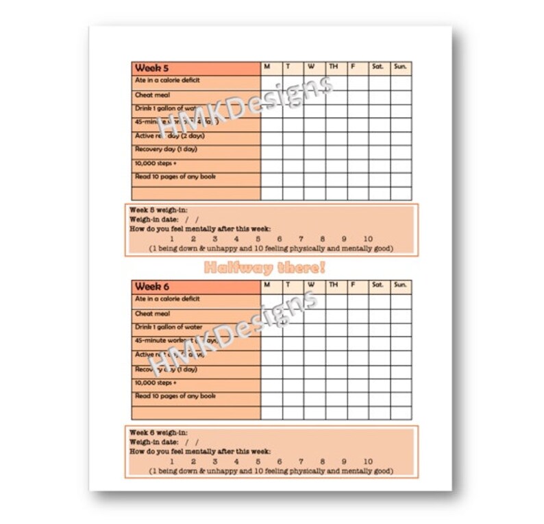 75 Day Soft Challenge Printable PDF - Etsy