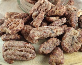 8oz Candied Pecans: Fresh Homemade Sugar Snacks (Gluten Free)