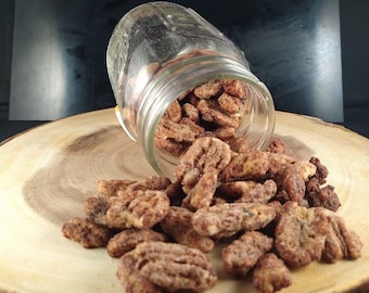 12oz Candied Pecans: Fresh Homemade Sugar Snacks (Gluten Free)