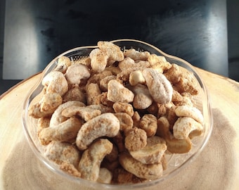 8oz Candied Cashews: Fresh Homemade Sugar Coated Nuts, Gluten Free
