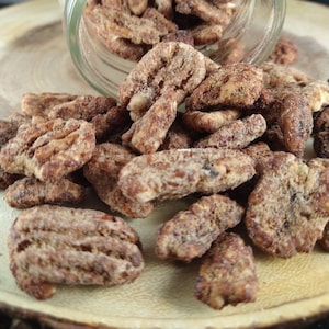 8oz Candied Pecans Sugar snacks flavored Nuts Candy Fresh Homemade candy pecans Treats gluten free candy nuts gift nuts coated in sugar
