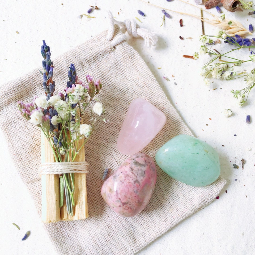 Love Yourself, Self Worth, Love & Heart Healing Crystal Kit - Crystal ...