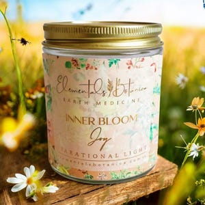 Joy Intention Candle  ~ Crystal Infused ~ Citrine