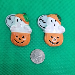 Painted Ghost In Jack-O-Lantern Magnet