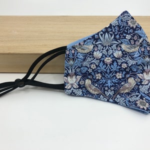 Liberty Stoff Gesichtsmaske | William Morris | Freiheit von London| Bleib gesund| geringes Gewicht | Baumwolle| waschbar| Frühling| handgemachter Artikel | hübsch