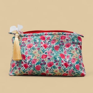 Liberty fabric zipper pouch| Florence May C| present| handmade | Liberty of London | Handy bag| gift for her| Wedding gift| Mother's day