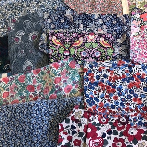 Ritagli di tessuto Liberty Tana Lawn per progetti di quilting, artigianato e riparazione