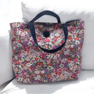 Project tote bag |Thorpe |Tote bag |Liberty |Fabric|gift|knitting|Crochet|sewing|beautifu|reversible|London|