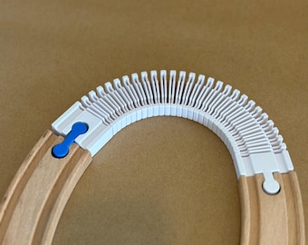 Flexible Track for Wood Train Set | Wood Train Accessory | Building & Construction Toys | Compatible with Brio, Thomas, Hape, Lillabo, etc.