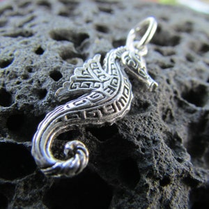 Seahorse Necklace Pendant Charm Mini | Sterling Silver | Ocean | Beach | Gift | Jewelry | Handmade | Unique