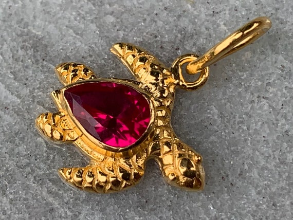 Ruby cheap turtle necklace