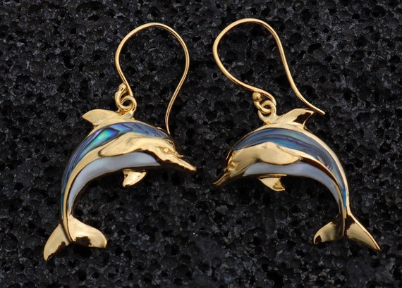 Orecchini/Bali Con Ciondolo Delfino In Argento Sterling 925 Con - 7