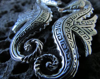 Zeepaardoorbellen | Sterlingzilver | Oceaan | Strand | Cadeau | Sieraden | Handgemaakt | Uniek