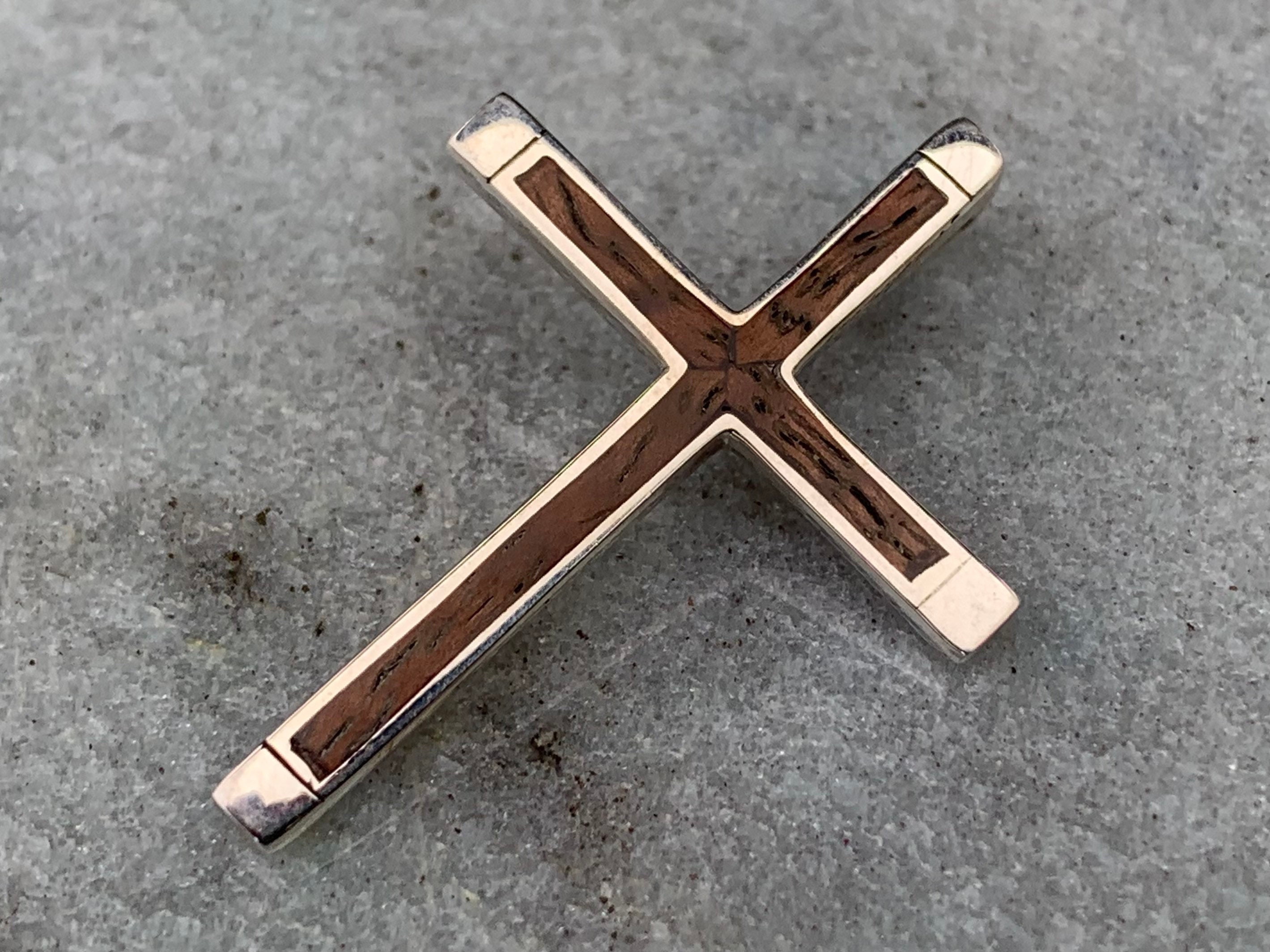 Alamea Koa Wood Cross Necklace