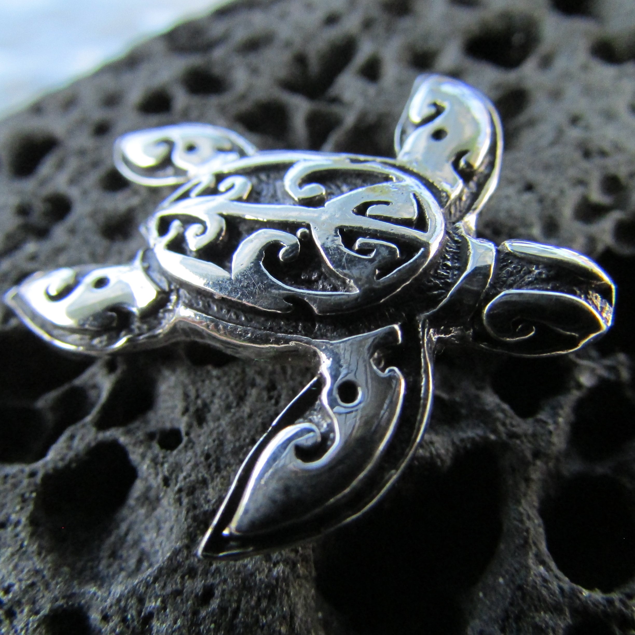 Sterling silver sea turtle necklace sale