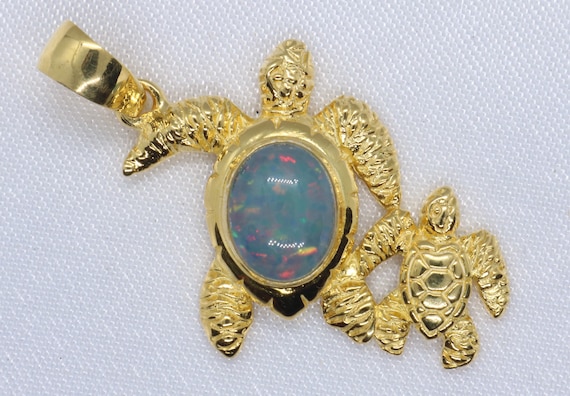 Opal Ahi Fish Hook Pendant Opal Ahi Fish Hook Pendant