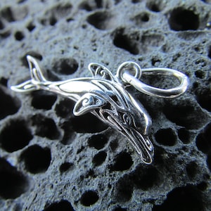 Dolphin Necklace Pendant Charm Mini | Sterling Silver | Ocean | Beach | Gift | Jewelry | Handmade | Unique