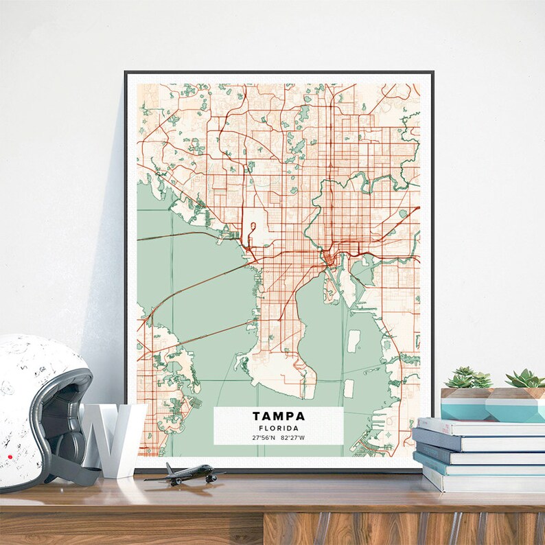 Custom City Map Print City Map Digital Print Custom Map Etsy