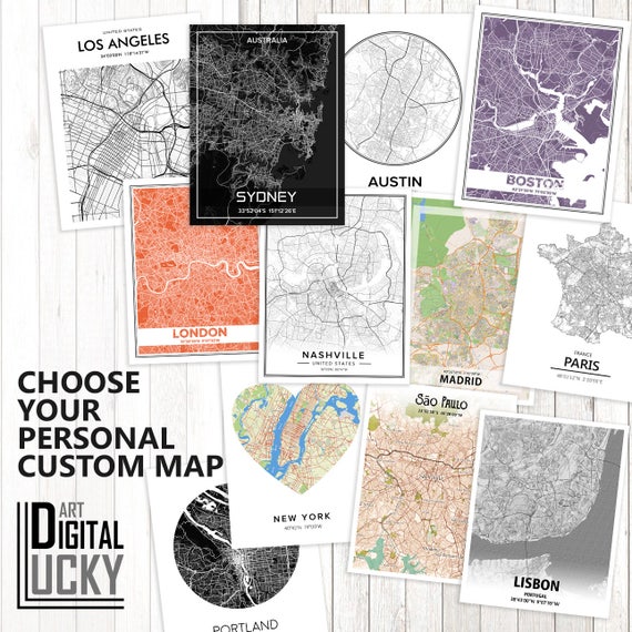 El Paso Texas Wall Art El Paso Tx Map El Paso Poster El Paso Wall Art Map Of El Paso Texas Map Print City Maps Art Digital Map Pdf