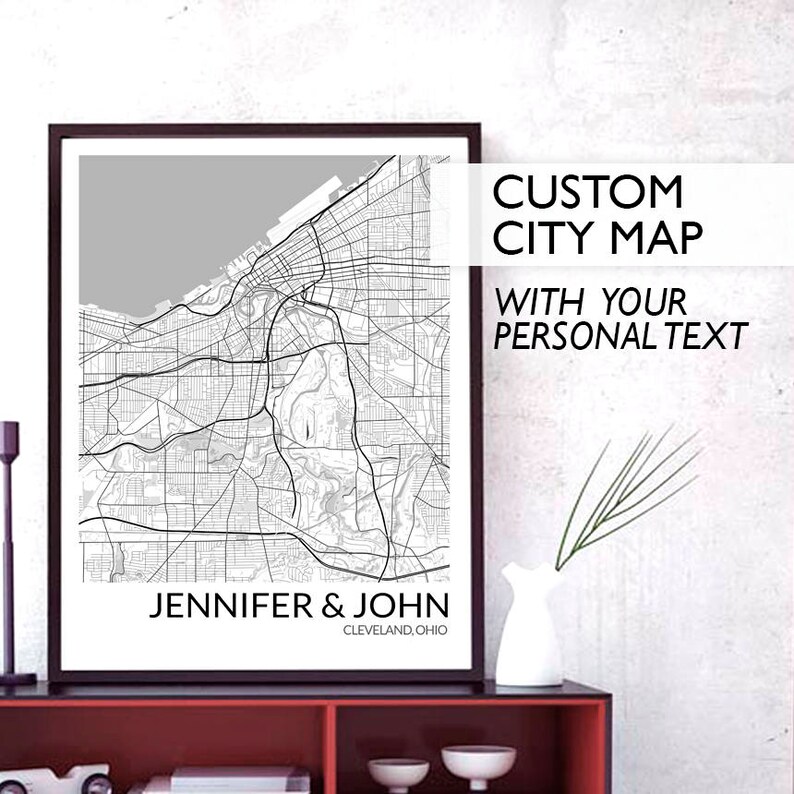 Custom Map Art Digital City Maps Print Custom City Maps Etsy