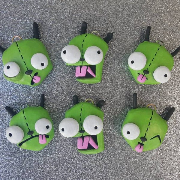 Gir in dog costume , Invader Zim pendant, fandom