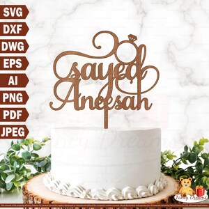 Von Miss Zu Frau Svg Ring Bachelorette Topper Cake Topper Etsy Schweiz