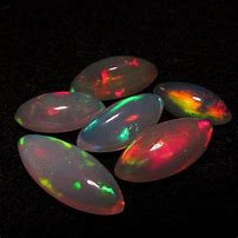 10 pieces ethopion opal marquise shape cabochon gemstone