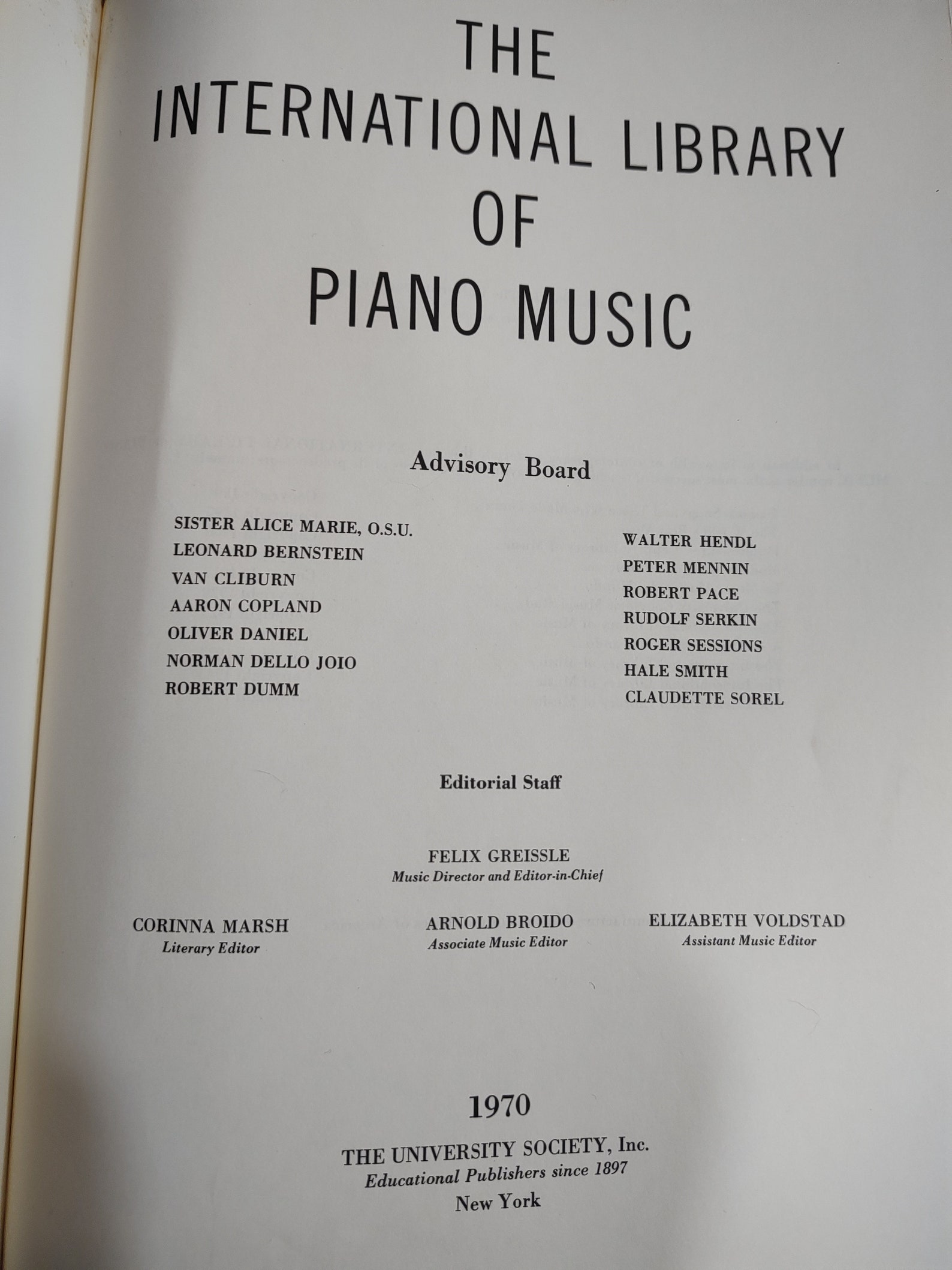 The International Library of Piano Music 1970 Edition complete 16