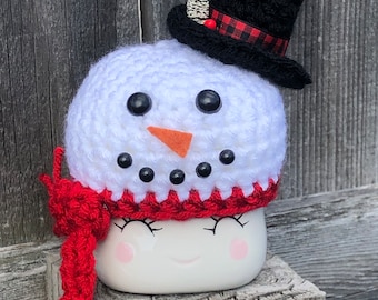 Frosty Snowman Marshmallow Mug Hat | Rae Dunn | Winter Decor
