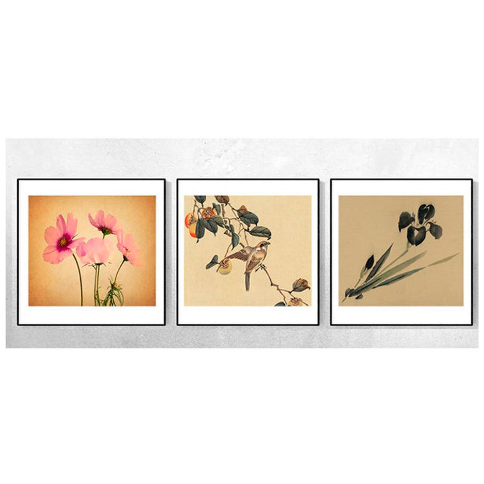 Wall art set print Vintage printable Set of 3 prints Art Etsy