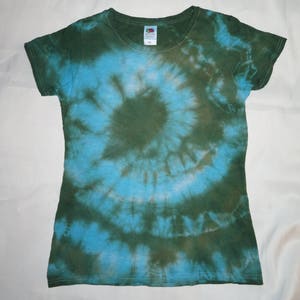 Womens Short Sleeved Tie Dye T-shirt Ladies Size L (U.K. 14)