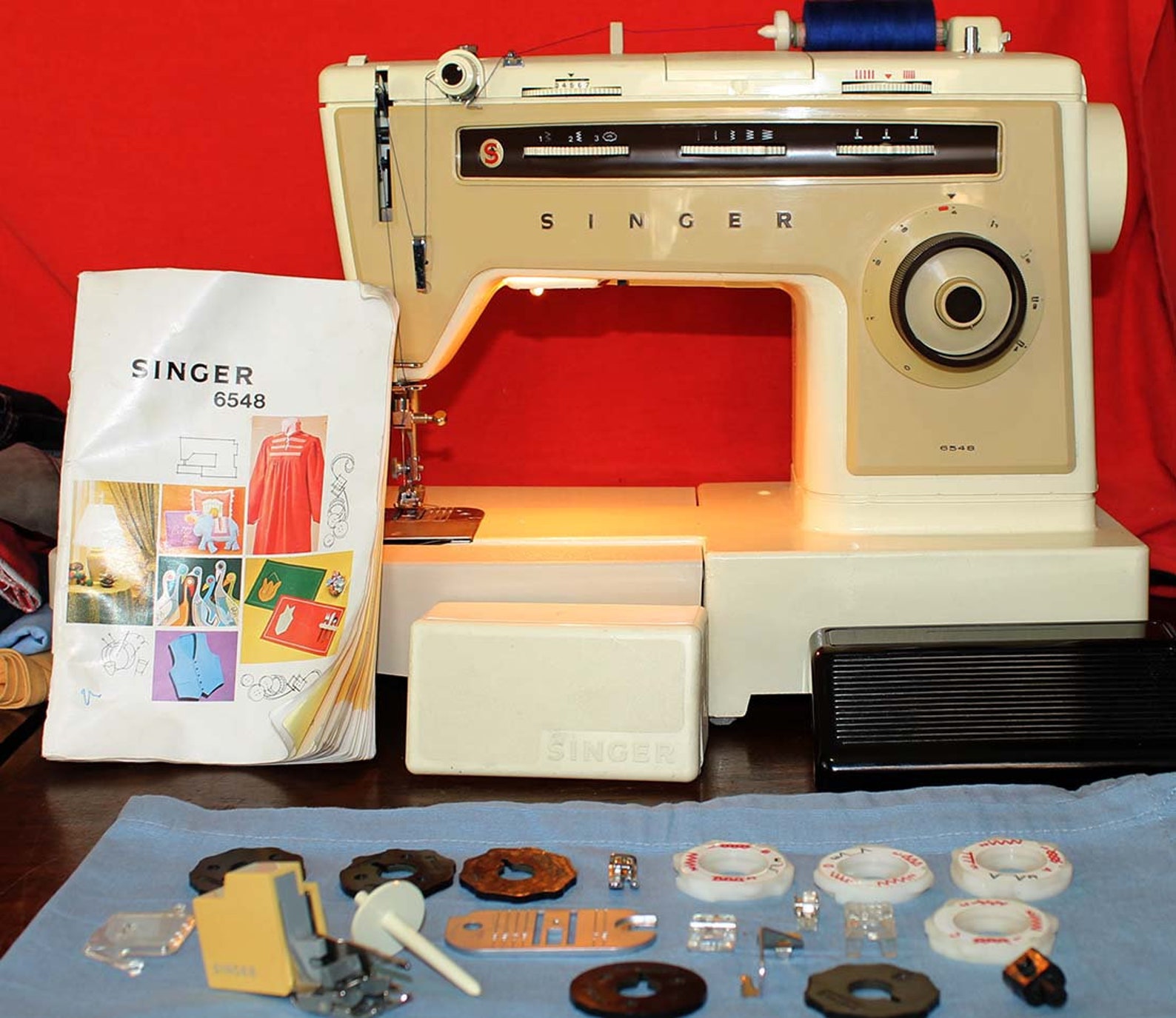 Vintage sewing machine Singer model 6548 with decorative Etsy
