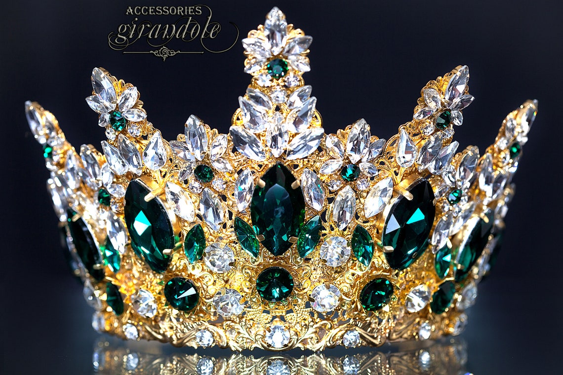 Tiara crown Queen Mardi Gras Wedding tiaraCrown | Etsy