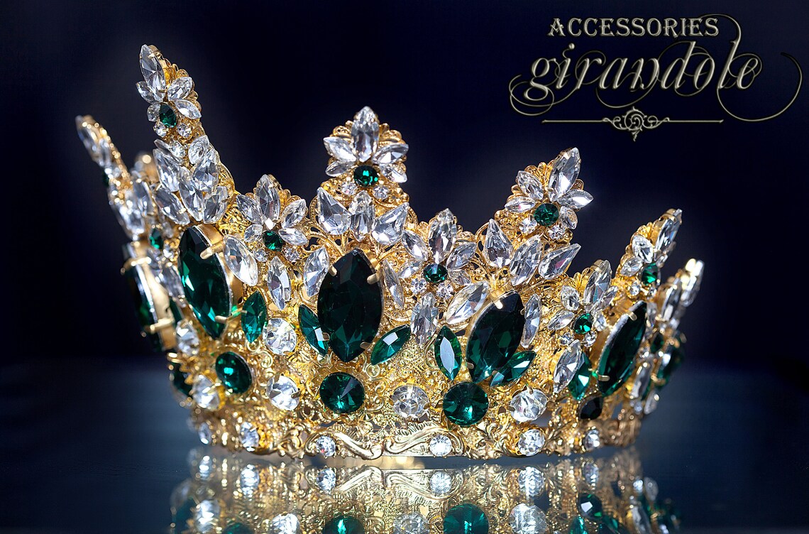 Tiara crown Queen Mardi Gras Wedding tiaraCrown Etsy
