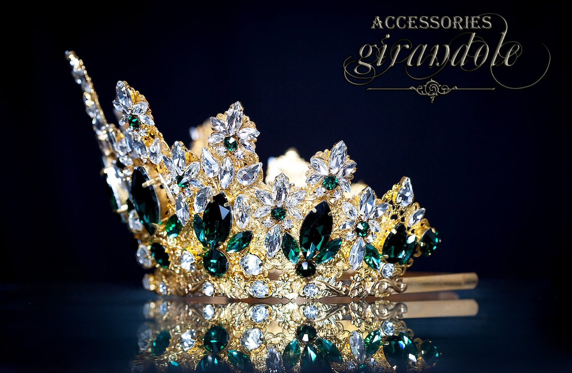 Tiara crown Queen Mardi Gras Wedding tiaraCrown Etsy