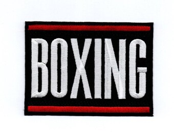 Boksen - Strijk op naai op geborduurde badge applicatie motief patch