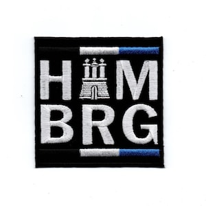 HAM BRG - Iron on Patch Embroidered Applique Motif