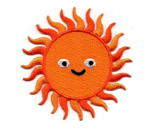 Sonne - Patch Aufnäher Bügelbild Stickbild