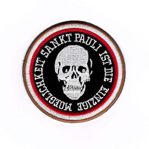 St Pauli - Iron on Patch Embroidered Applique Motif