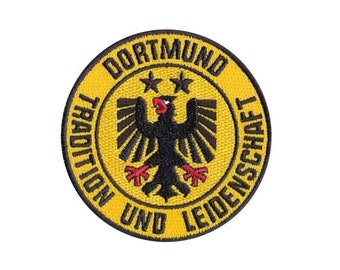 Dortmund - Iron on Patch Embroidered Applique Motif