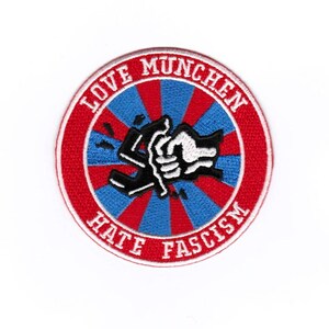 Smash Fascism Patch, Photo de repassage, Badge, Fer de soutien sur couture