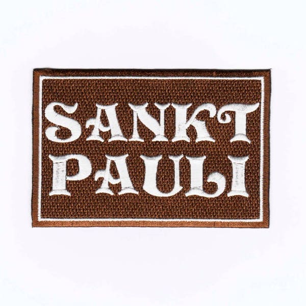 St Pauli Patch Aufnäher Bügelbild Abzeichen "Sankt Pauli"