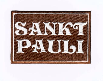 St Pauli Patch Aufnäher Bügelbild Abzeichen "Sankt Pauli"